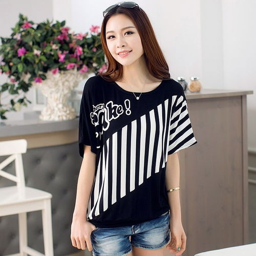 夏日閨蜜風尚 韓版原宿風少女T恤，學生黨的潮搭必備